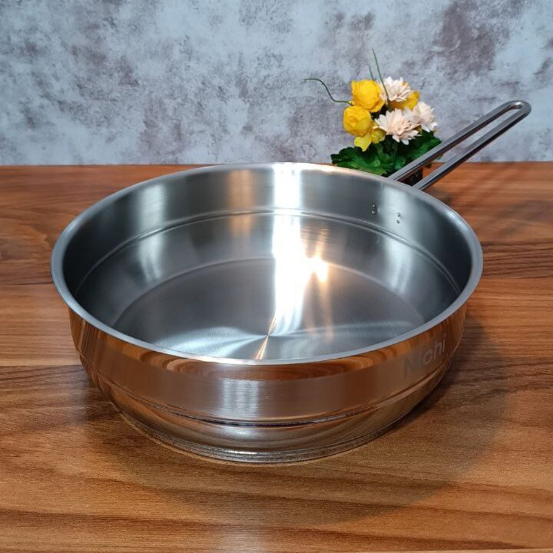 تابه استیل تک دسته سایز 22 نیچی