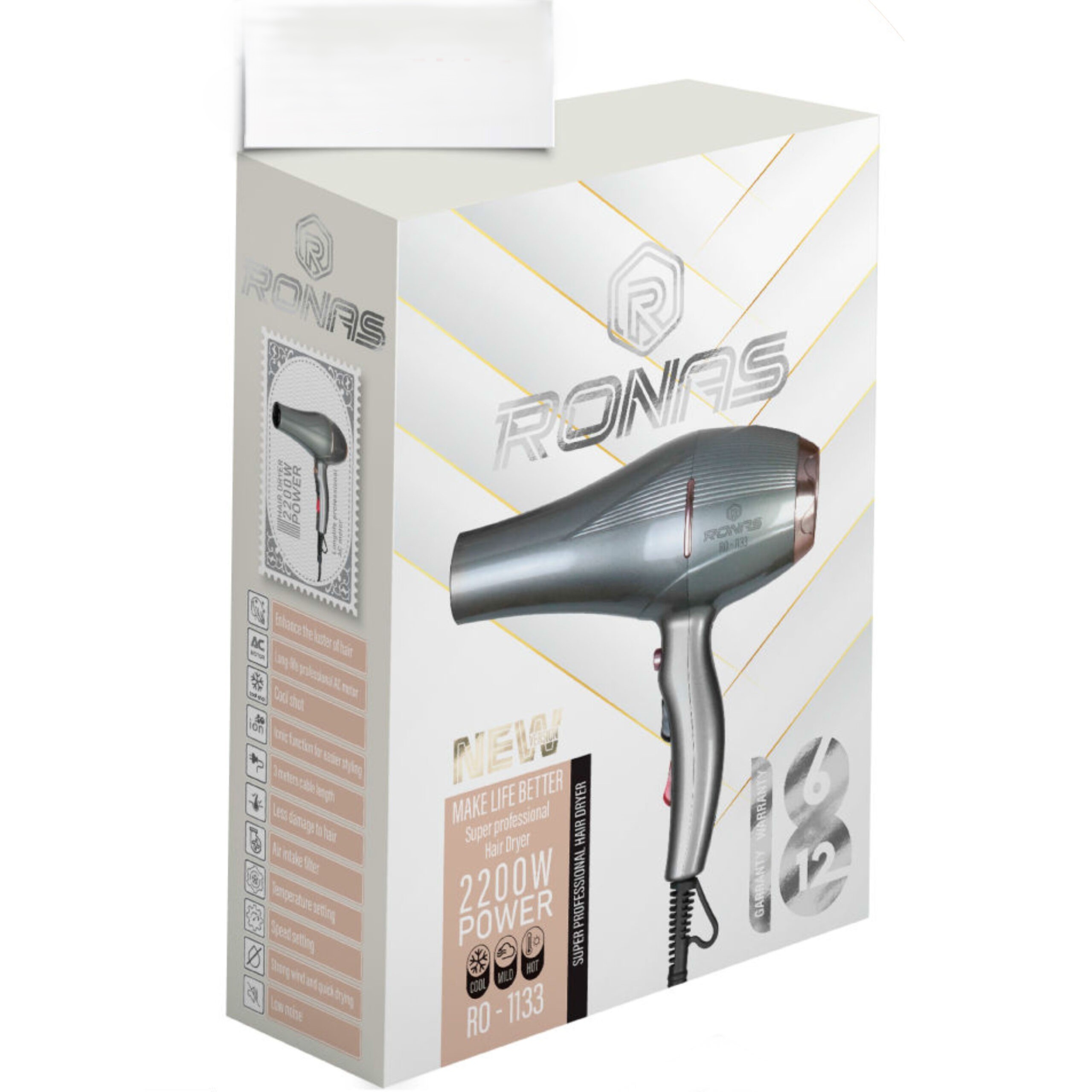 سشوار حرفه ای روناس مدل RO-1133