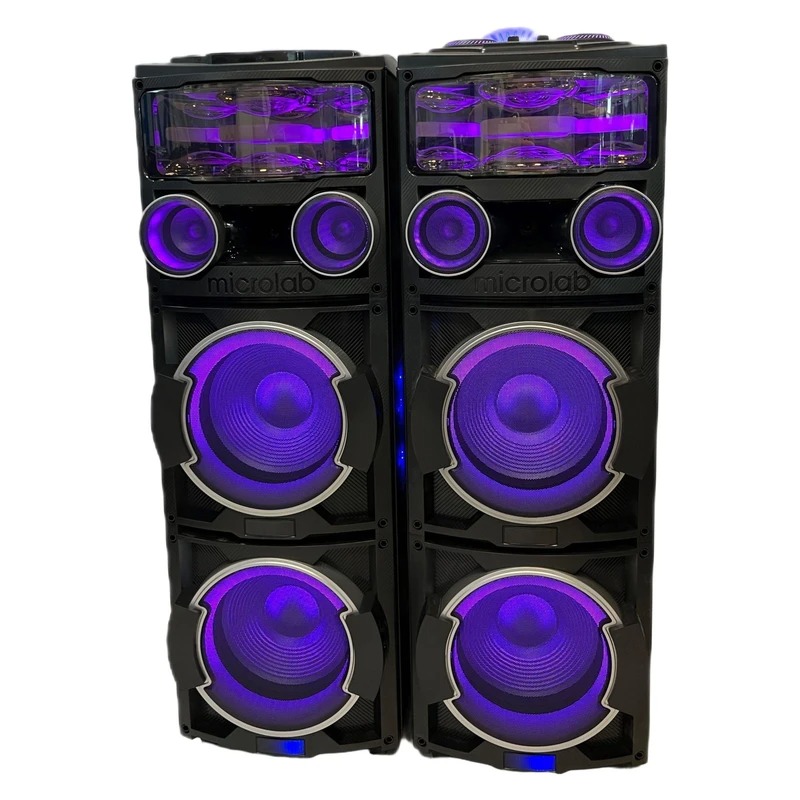 اسپیکر دوقلو میکرولب مدل DJ-T400 3D UFO Light